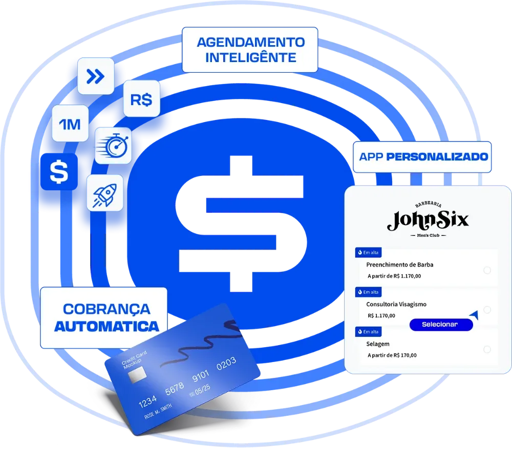 Cash Barber — agendamento inteligente, cobrança automática e app personalizado